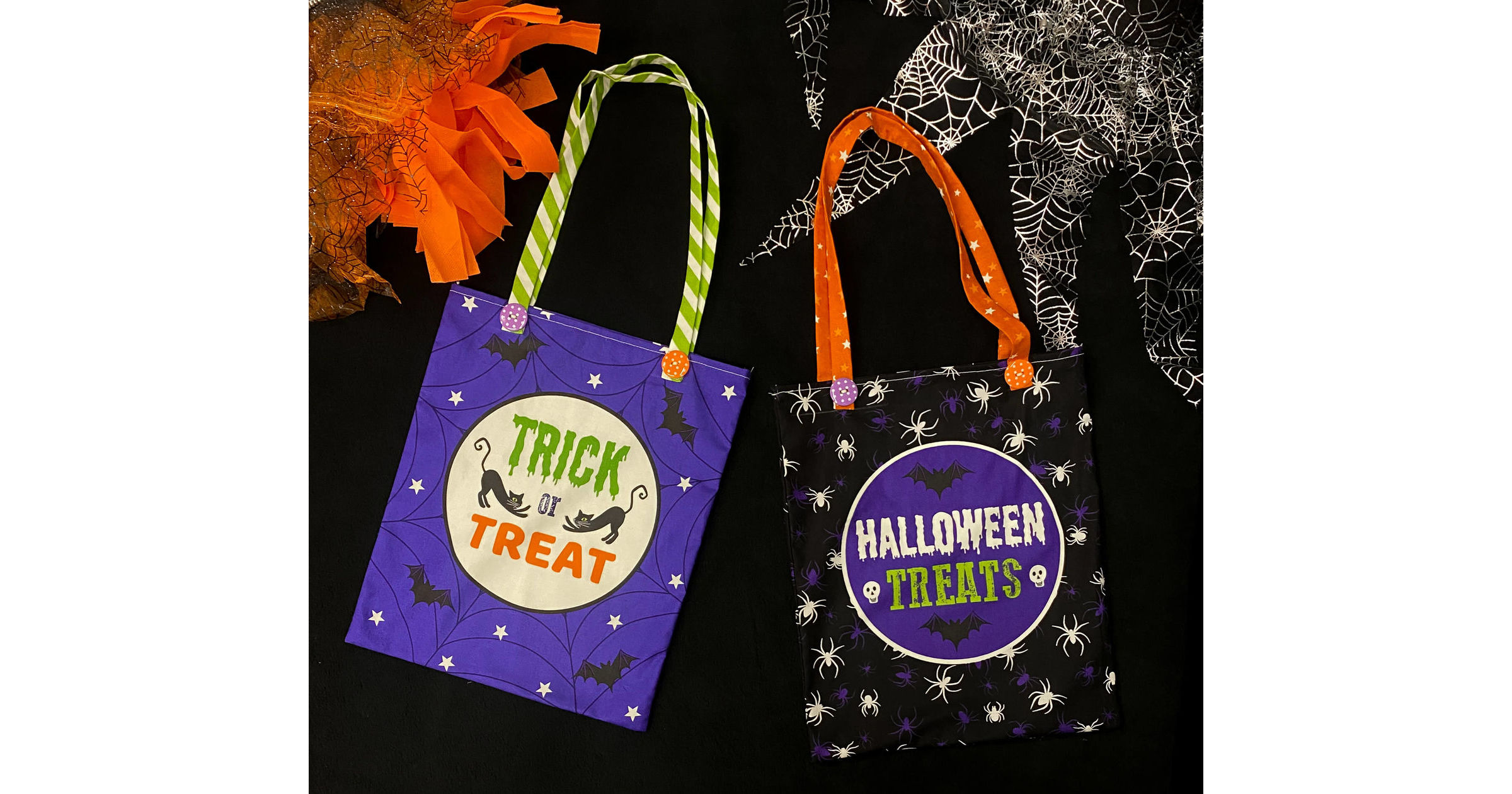 Lewis & Irene | Haunted House Treat Bag Panel